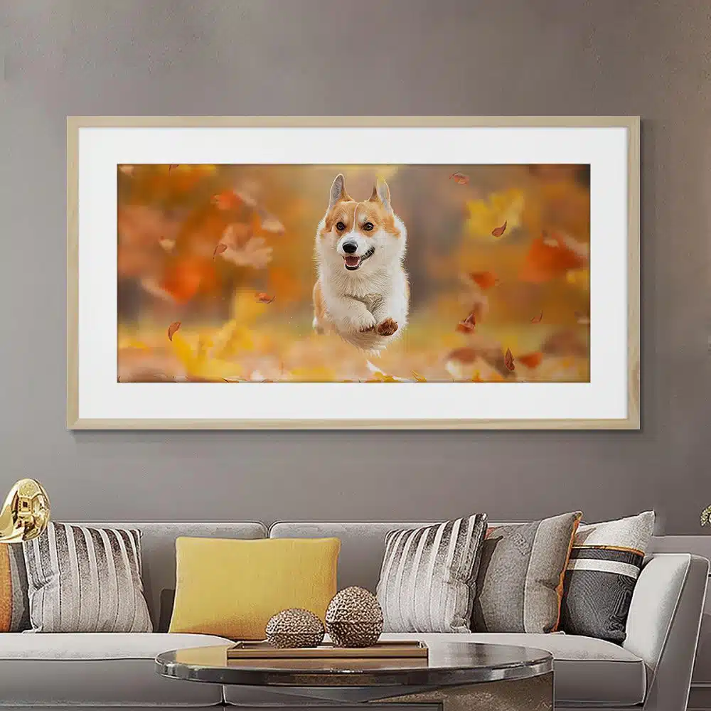 chien-heureux-foret-tableau-photo-horizontal-9133625955749