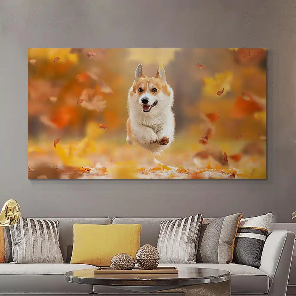 chien-heureux-foret-tableau-photo-horizontal-9133625955749