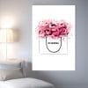 tableau illustration sac Chanel et roses rouges 7678935131728