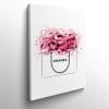 tableau illustration sac Chanel et roses rouges 7678935131728