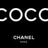 Coco Chanel fond noir tableau photo vertical 9895379939292