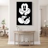 tableau photo vertical black mickey 4658162367329