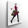 tableau photo vertical femme shopping 9913775921265