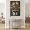 tableau photo vertical tete lion 9218528782697
