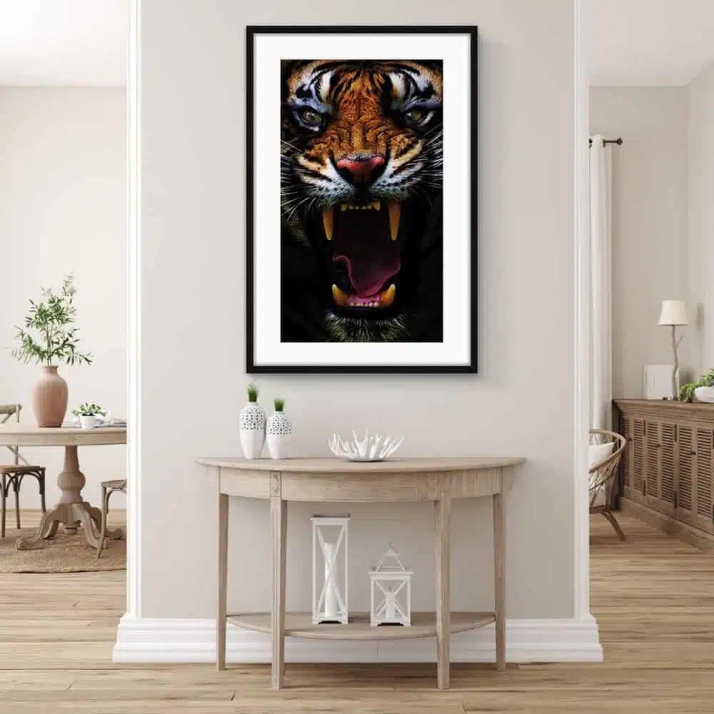 tableau photo vertical tete tigre 5545675732661