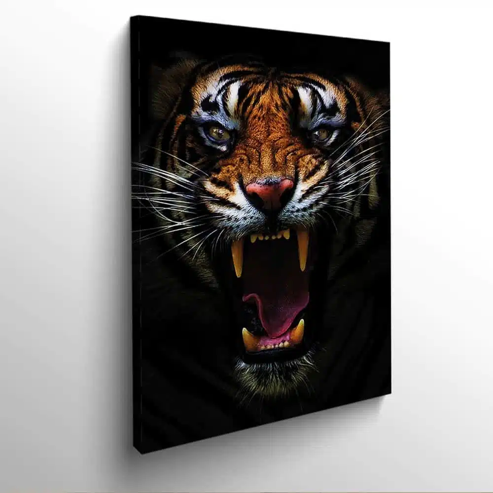 tableau photo vertical tete tigre 5545675732661