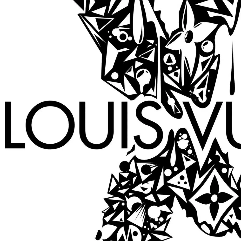 tableau photo logo Louis Vuitton