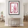 tableau calligraphie arabe toile cadre
