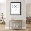 tableau Coco Chanel Mademoiselle cadre toile