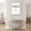 tableau Coco Chanel Mademoiselle cadre toile