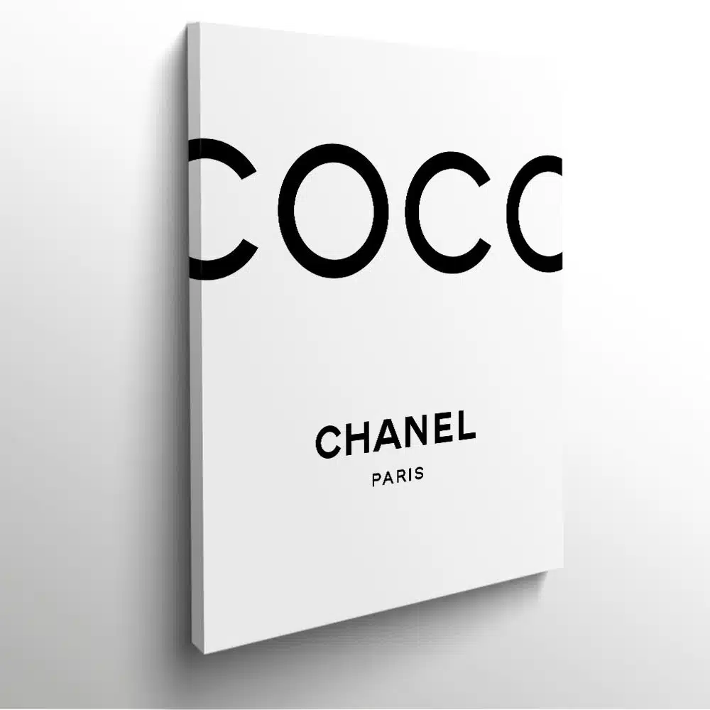 tableau Coco Chanel Mademoiselle cadre toile