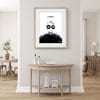 tableau cadre photo Chanel la femme en noir