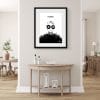tableau cadre photo Chanel la femme en noir
