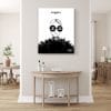 tableau sur toile Chanel la femme en noir