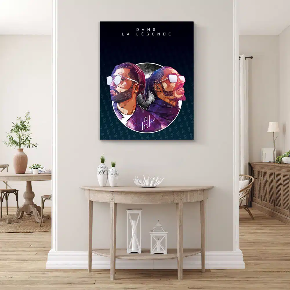 tableau photo sur toile PNL dans la légende