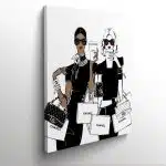 tableau photo cadre toile plexi Boutique Chanel