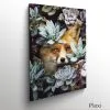 tableau photo cadre toile plexi Renard